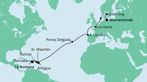 Reiseroute Reiseroute