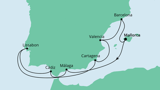 Reiseroute Reiseroute