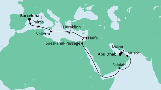 Reiseroute Reiseroute