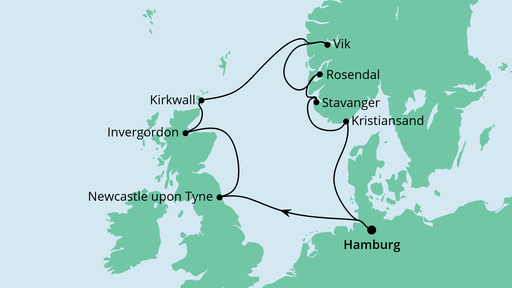 Reiseroute Reiseroute