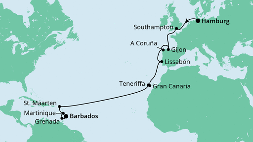 Reiseroute Reiseroute