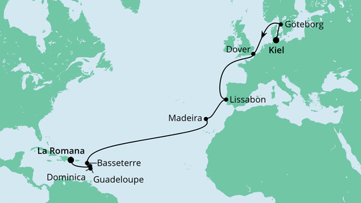 Reiseroute Reiseroute