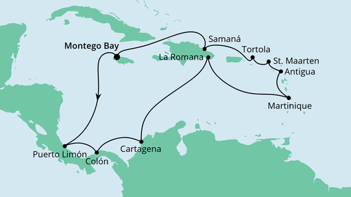 Reiseroute Reiseroute