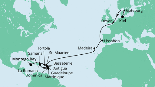Reiseroute Reiseroute