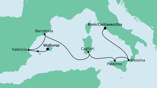 Reiseroute Reiseroute