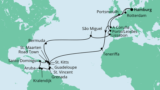 Reiseroute Reiseroute