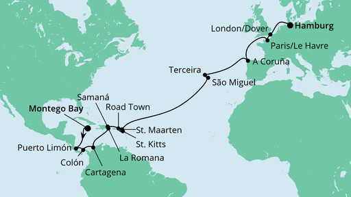Reiseroute Reiseroute