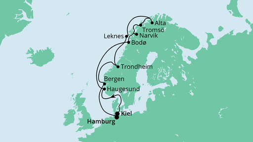 Reiseroute Reiseroute