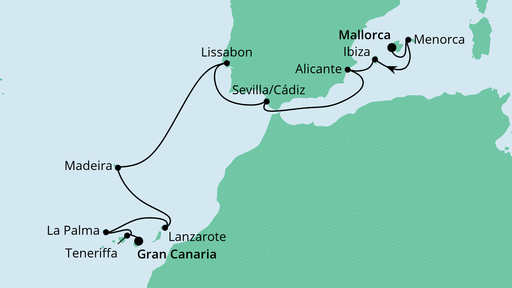 Reiseroute Reiseroute