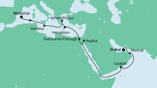 Reiseroute Reiseroute