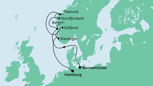 Reiseroute Reiseroute