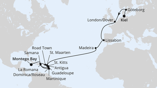 Reiseroute Reiseroute