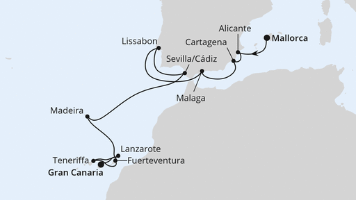 Reiseroute Reiseroute