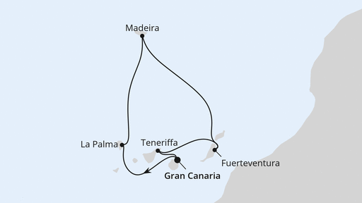 Reiseroute: Kanaren & Madeira