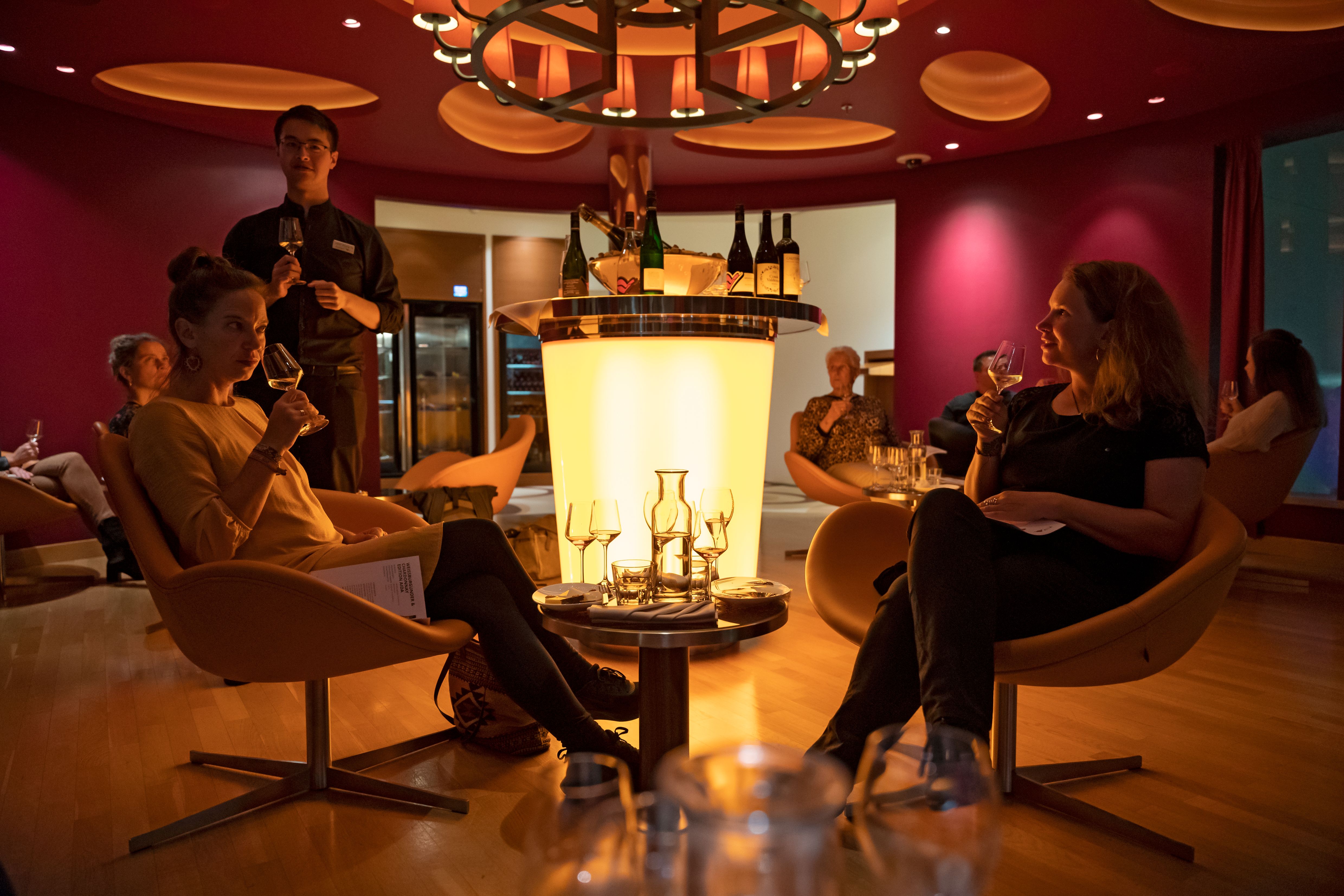 Innenbereich der Vinothek