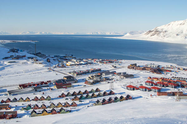 Aussicht über Longyearbyen Aussicht über Longyearbyen