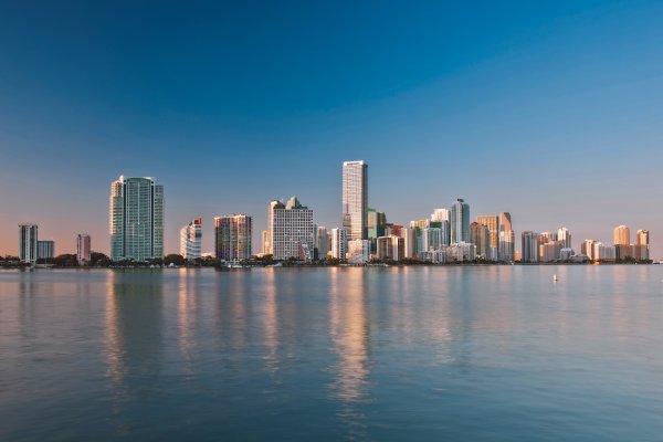 Blick auf die Skyline von Miami Blick auf die Skyline von Miami