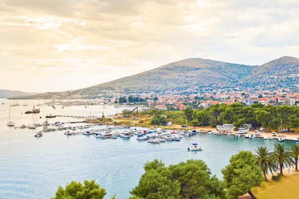 Kroatien Blick auf Trogir