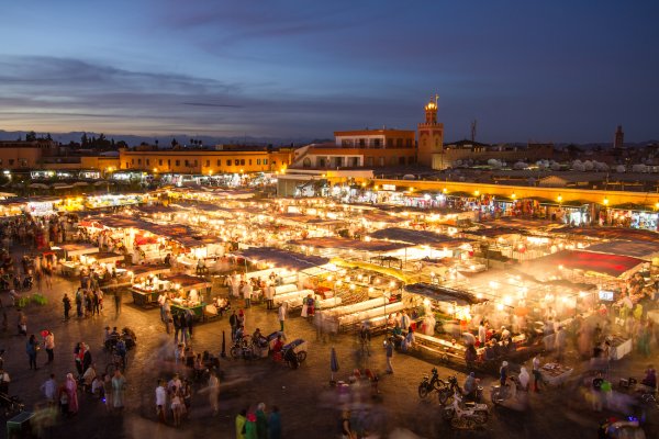 Marrakesch Marrakesch Markt bei Nacht