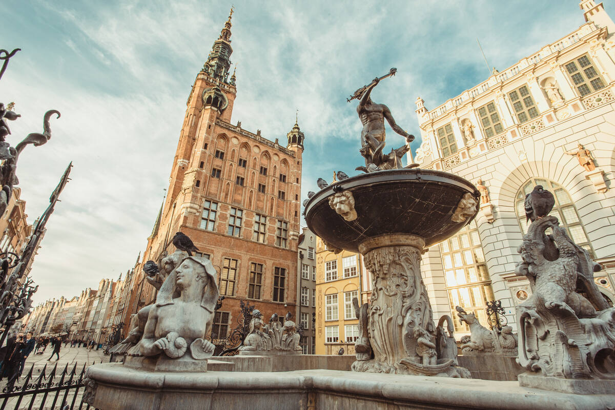 Danzig Altstadt im Sommer