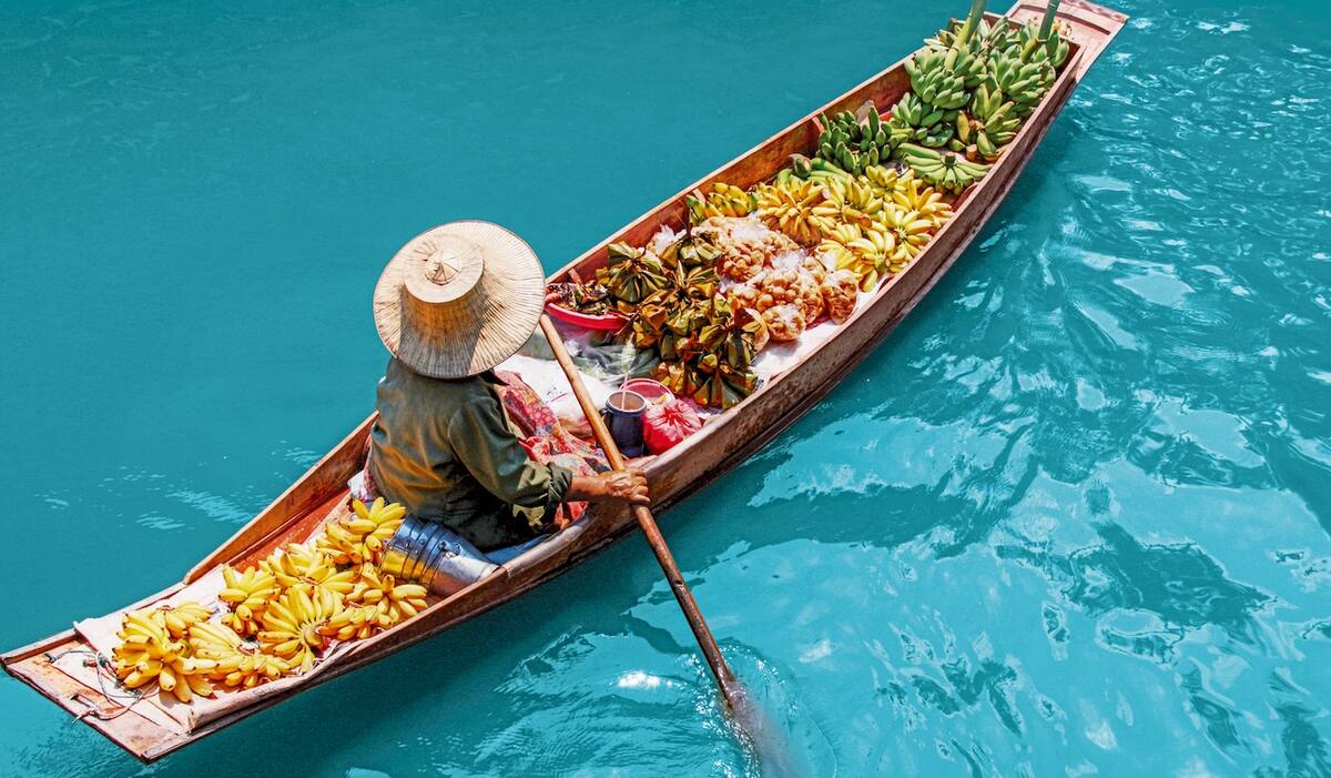 Kreuzfahrt nach Bangkok: Schwimmende Märkte