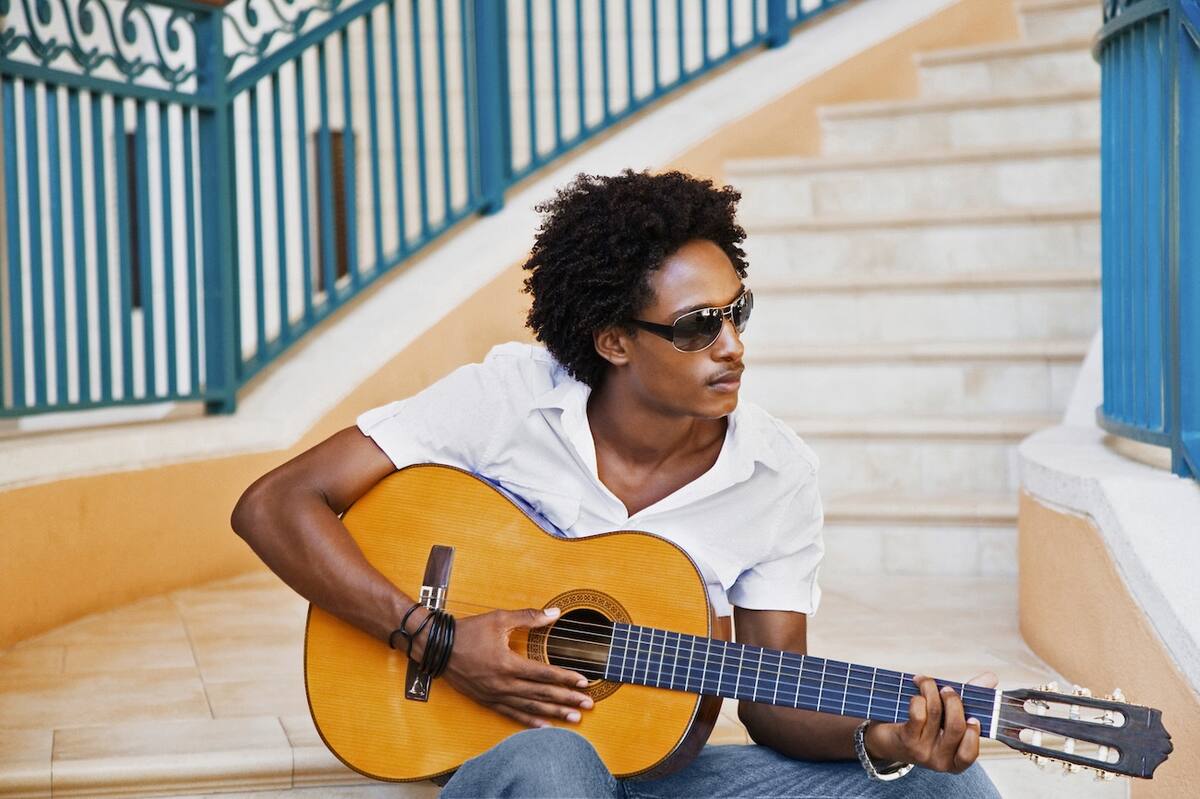 Kreuzfahrt Barbados Musiker mit Gitarre