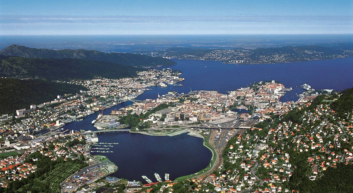 Bergen von oben
