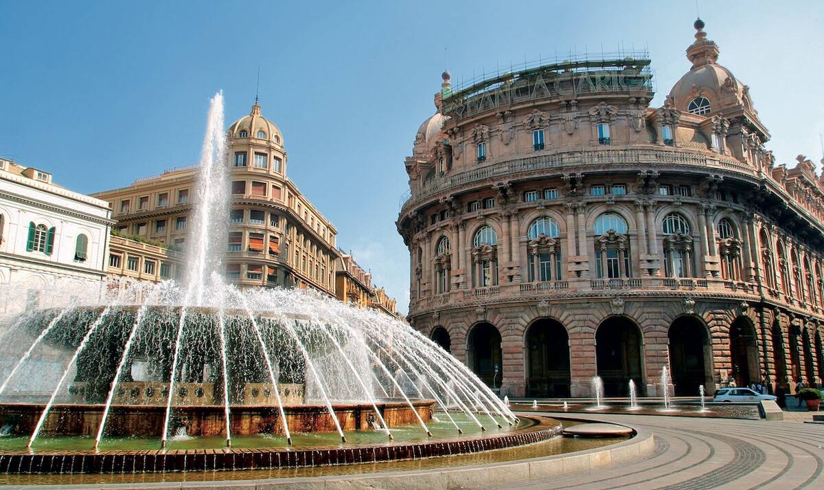 Piazza de Ferrari in Genua
