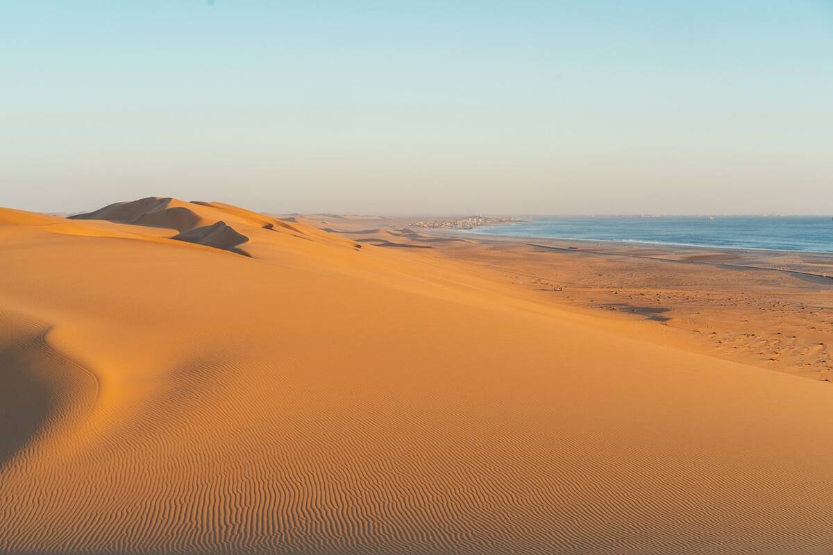 Wüste Namib am Meer bei Kapstadt