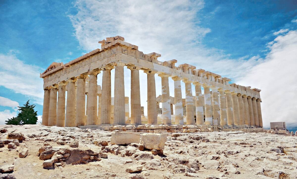 Ruine der Akropolis bei Athen