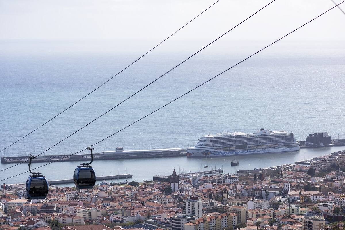 Seilbahn hoch zum Monte Funchal