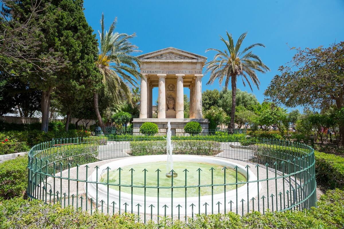 Upper Barrakka Gardens in Valletta