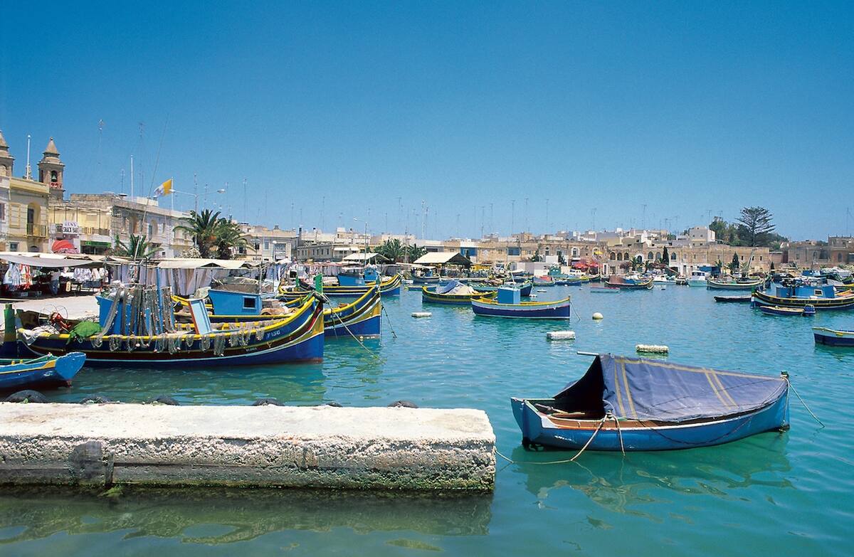 Schiffe im Hafen von Valletta