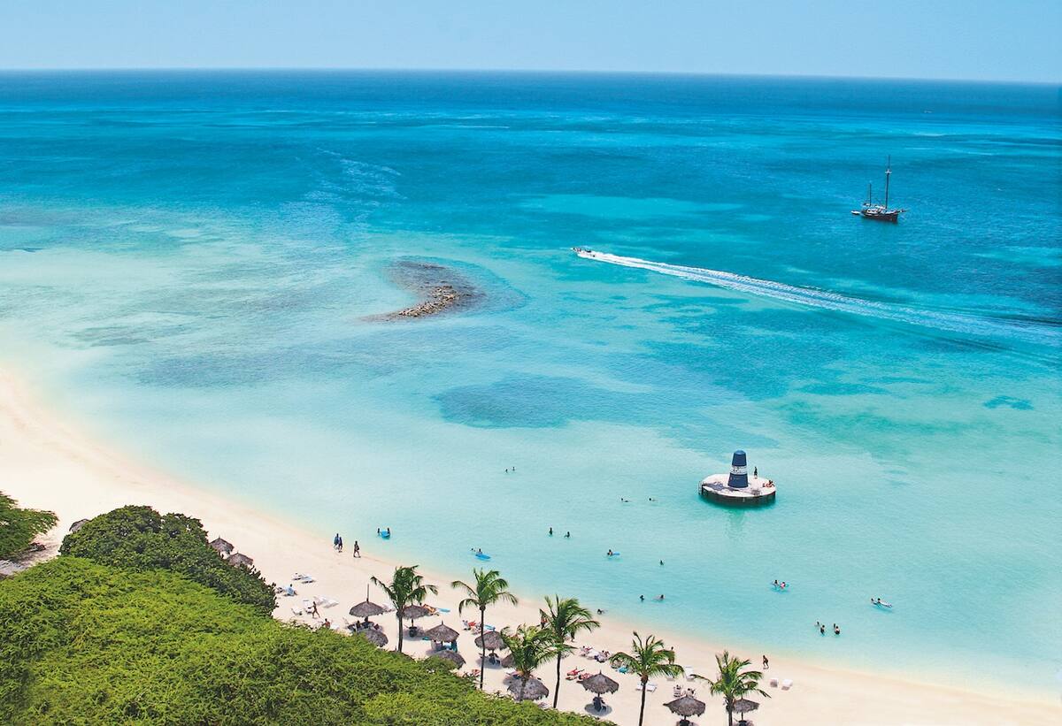 Karibische Strände auf Aruba