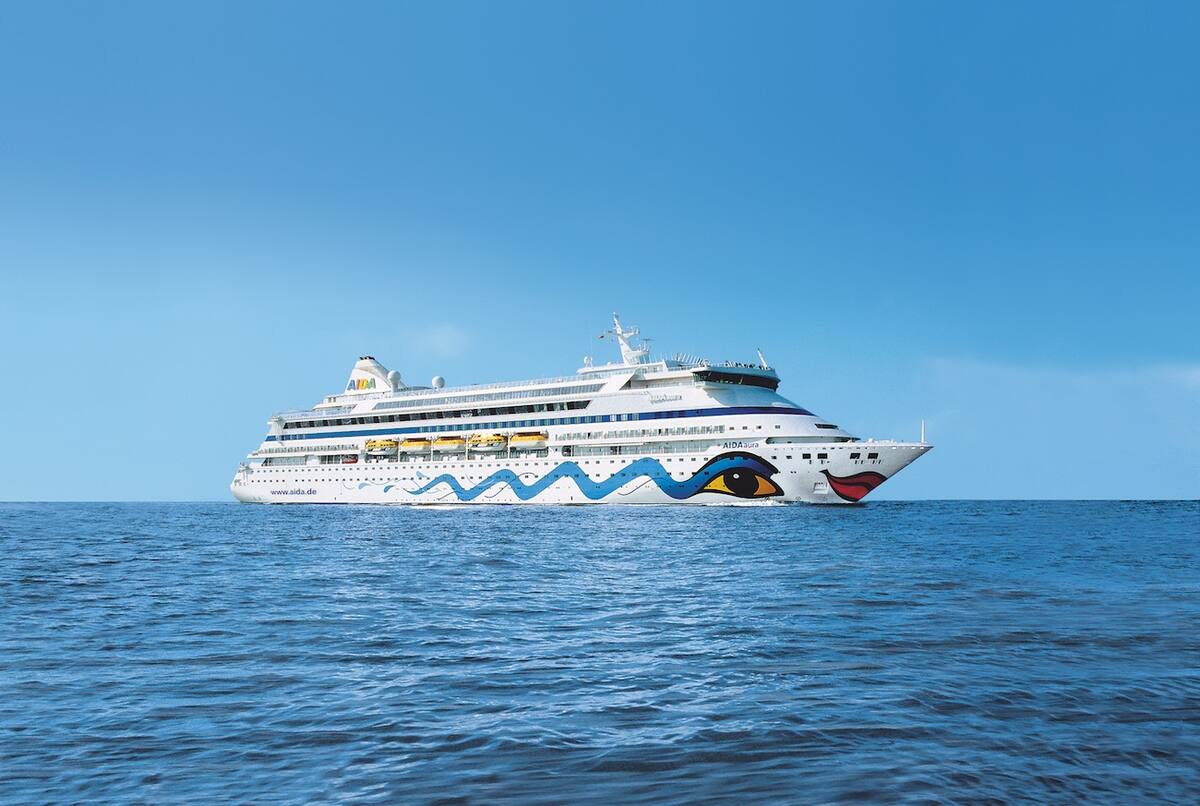 AIDAaura auf See