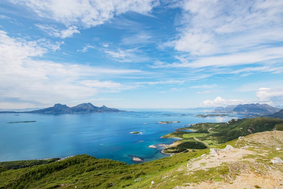 Landschaft nahe des Polarkreises