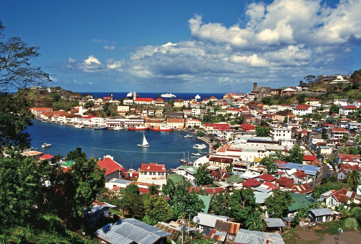 Bucht von St. George von oben 