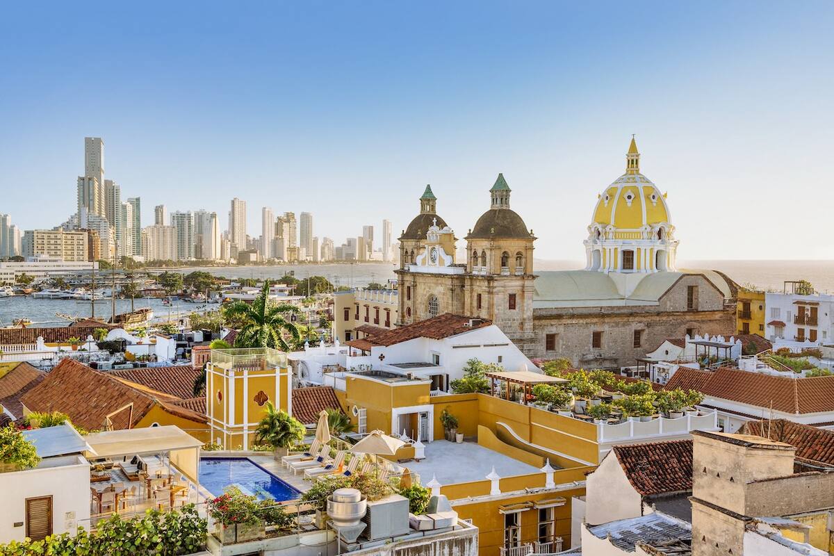 Blick auf Cartagena