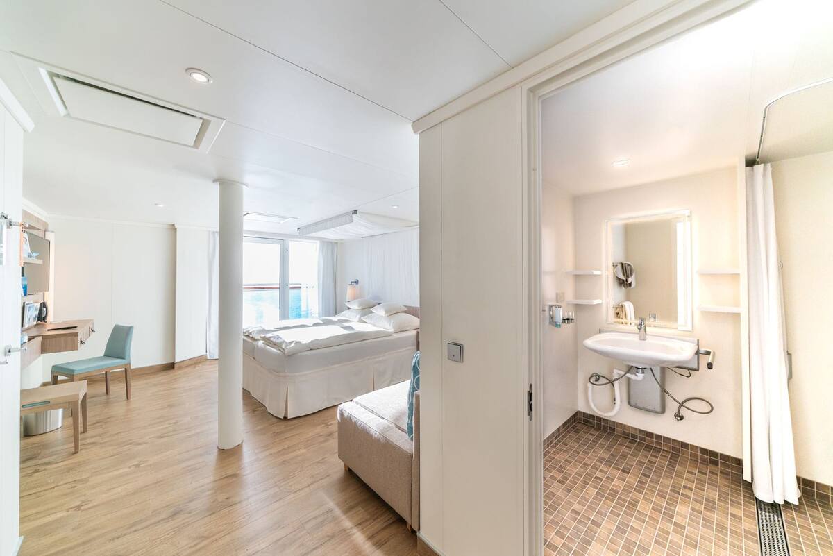 Bilder behindertengerechte Kabine AIDA