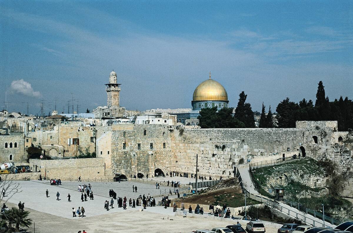 Klagemauer der Juden und dem Felsendom der Muslime