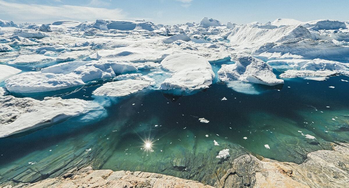 Eisschollen in Grönland