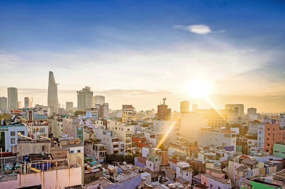 Blick über Saigon 
