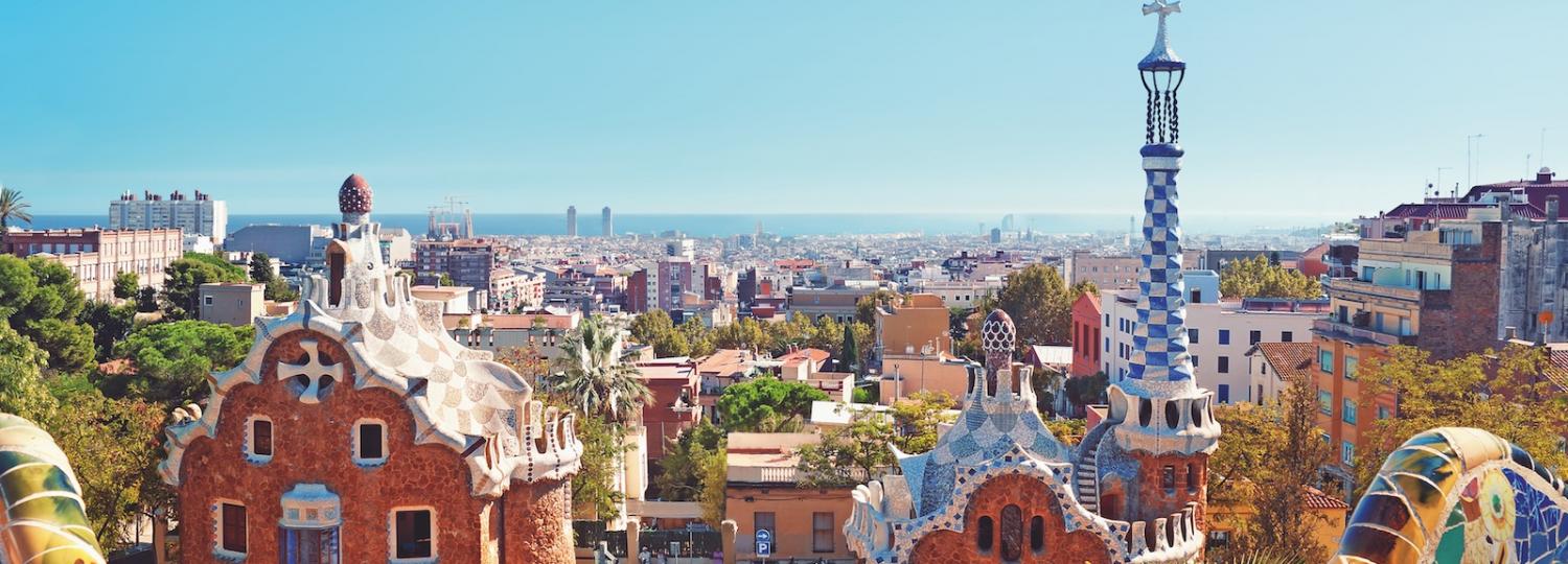 Park de Guell Aussicht auf Barcelona