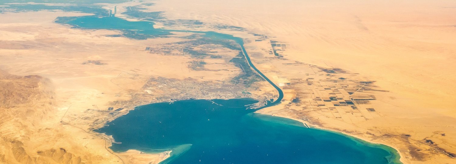 Kreuzfahrt Suezkanal Wasserstraße