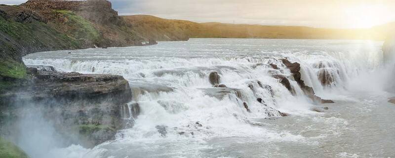 Ausflug zum Gullfoss-Wasserfall auf Island