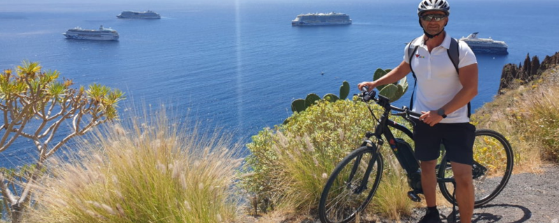 Mit dem Pedelec Teneriffa erkunden auf einer Kreuzfahrt mit AIDA
