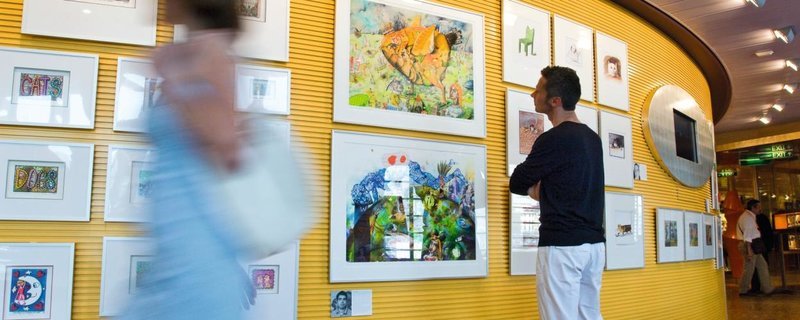 AIDAbella Unterhaltung Kunstgalerie