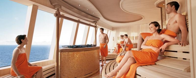Foto: AIDAblu Sauna Wellness
