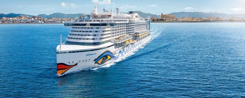 Bilder AIDAperla von oben Mallorca