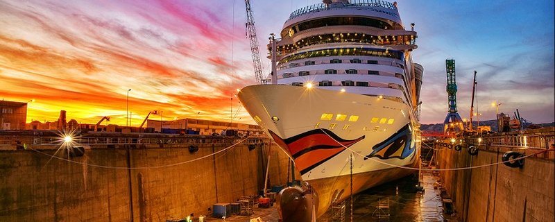 AIDAsol Umbau und Renovierung auf der Werft